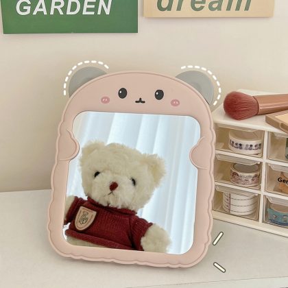 Cute Little Bear Makeup Mirror Desktop Decorative Mirrors